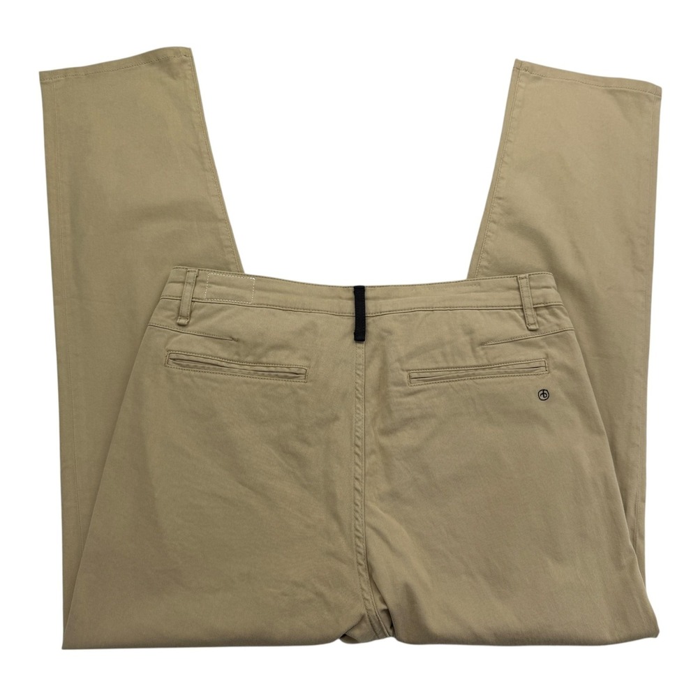 Rag & Bone Pants Mens 34 X 30 Beige Chino Cotton Spandex Stretch Pockets Logo